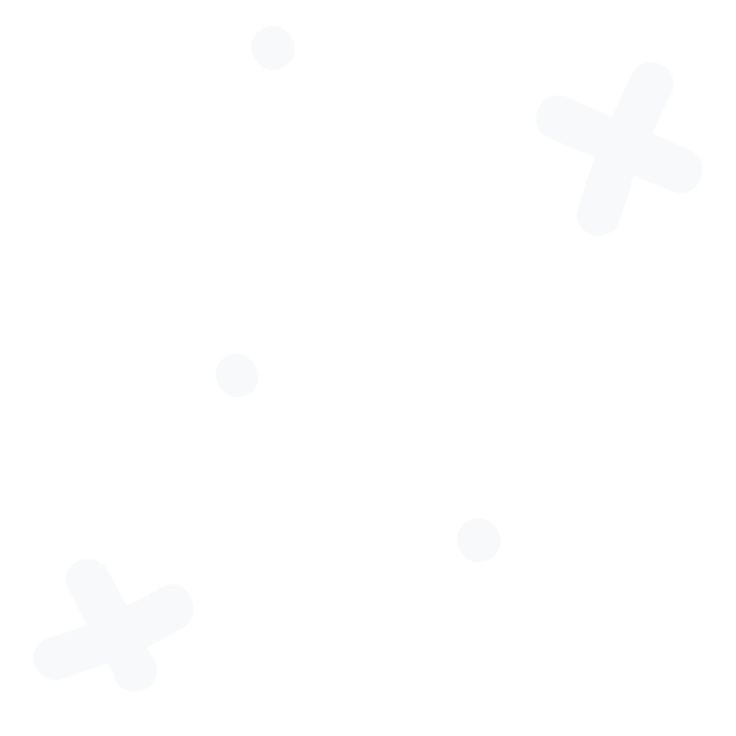 White crosses and dots motifs symbols for Modern Memphis Vibes at Fifth Unicorn, Art Workshops and DIY Art Kits located in Newport, North Brisbane