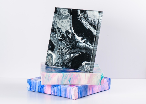 At our Fluid Art on Canvas Workshop create unique art with our Fluid Art DIY Art Kit at Fifth Unicorn